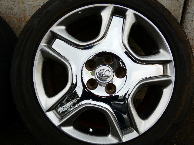 ☆★レクサスSC430&ソアラ 純正ホイール 希少 235/50ZR18 5×114.3 8JJ+45 中古4本セット★☆_画像3