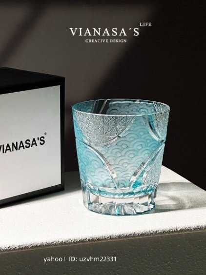 ロックグラス クリスタルガラス 切子 ウィスキー用 箱付き ギフト _画像2