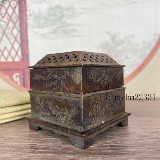 四季如意正字紋寿字篆三層の香炉 現代工芸品美術品 置物_画像2