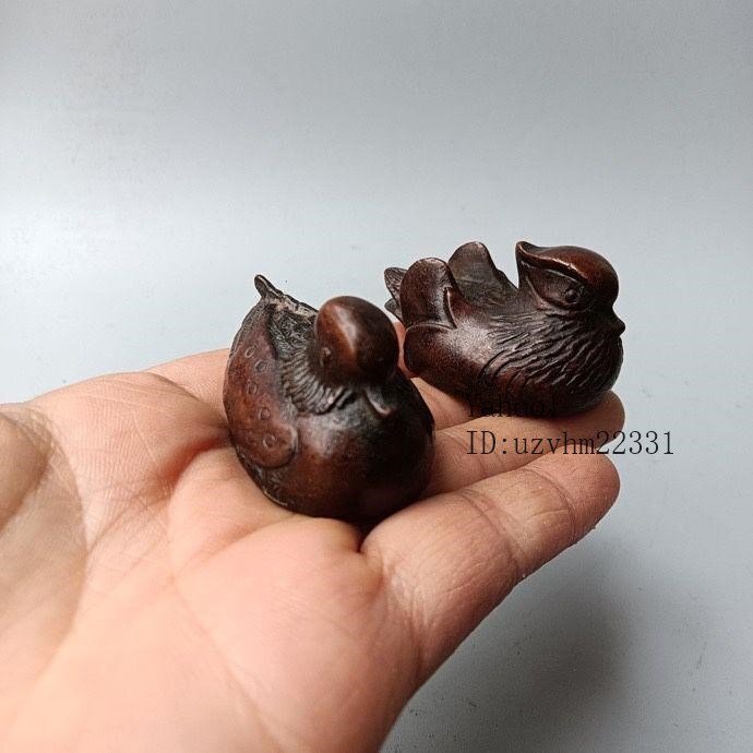 鴛鴦 祥瑞福祉 招財納福 茶寵 鎮尺 机上置物 工芸品 美術品_画像6