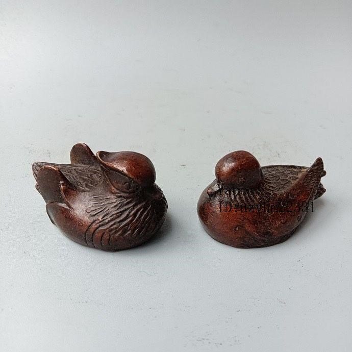 鴛鴦 祥瑞福祉 招財納福 茶寵 鎮尺 机上置物 工芸品 美術品_画像5