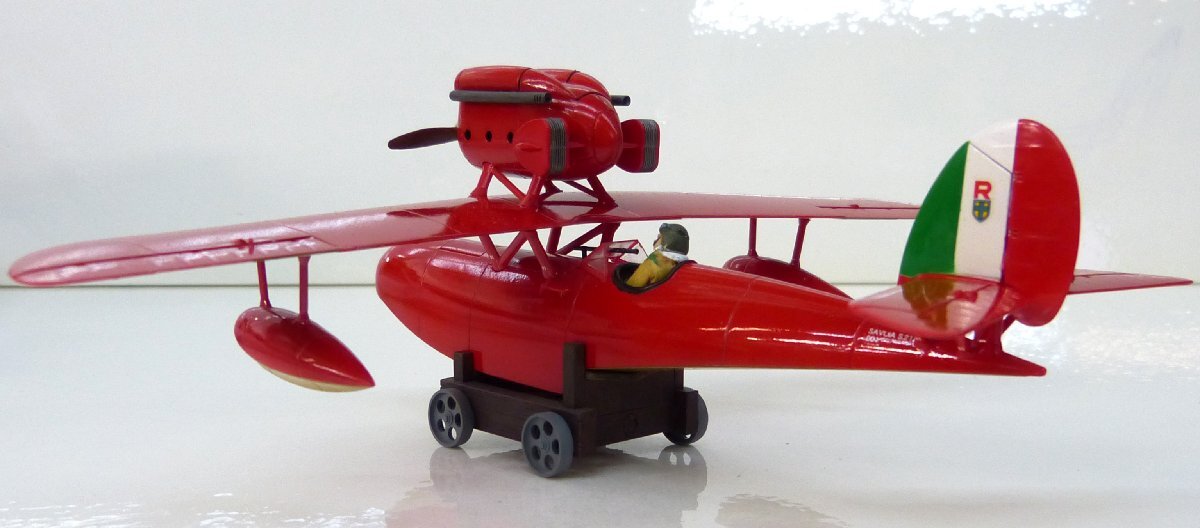 ☆完成品 プラモデル ファインモールド 紅の豚 SAVOIA S.21 1/48 サボイア S.21 試作戦闘飛行機 USED品☆_画像5
