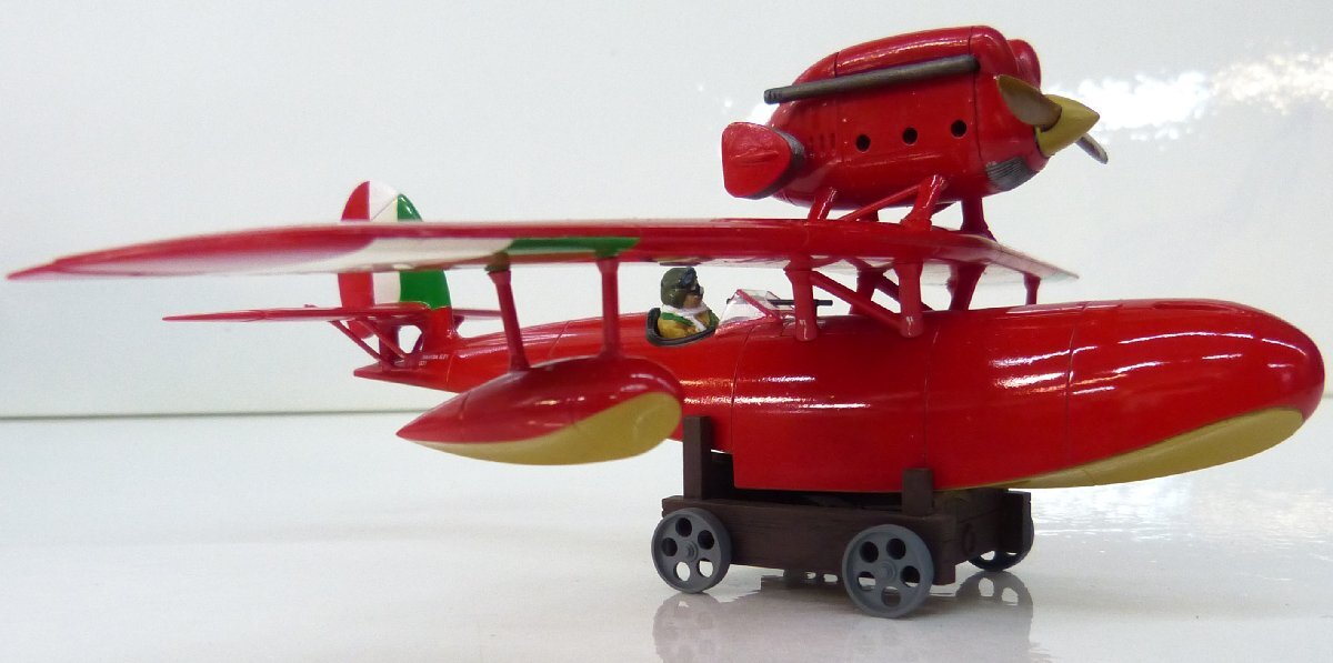 ☆完成品 プラモデル ファインモールド 紅の豚 SAVOIA S.21 1/48 サボイア S.21 試作戦闘飛行機 USED品☆_画像2
