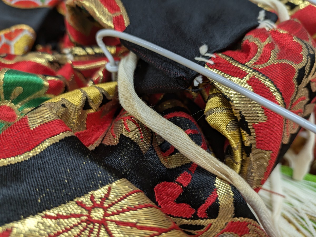 作り帯 七五三 結び帯 簡単帯 10点まとめ売り サイズ色々 お祝い 女の子 子供用 和装小物 着付け小物 花柄 和柄 レトロ柄 奈良発 _画像8