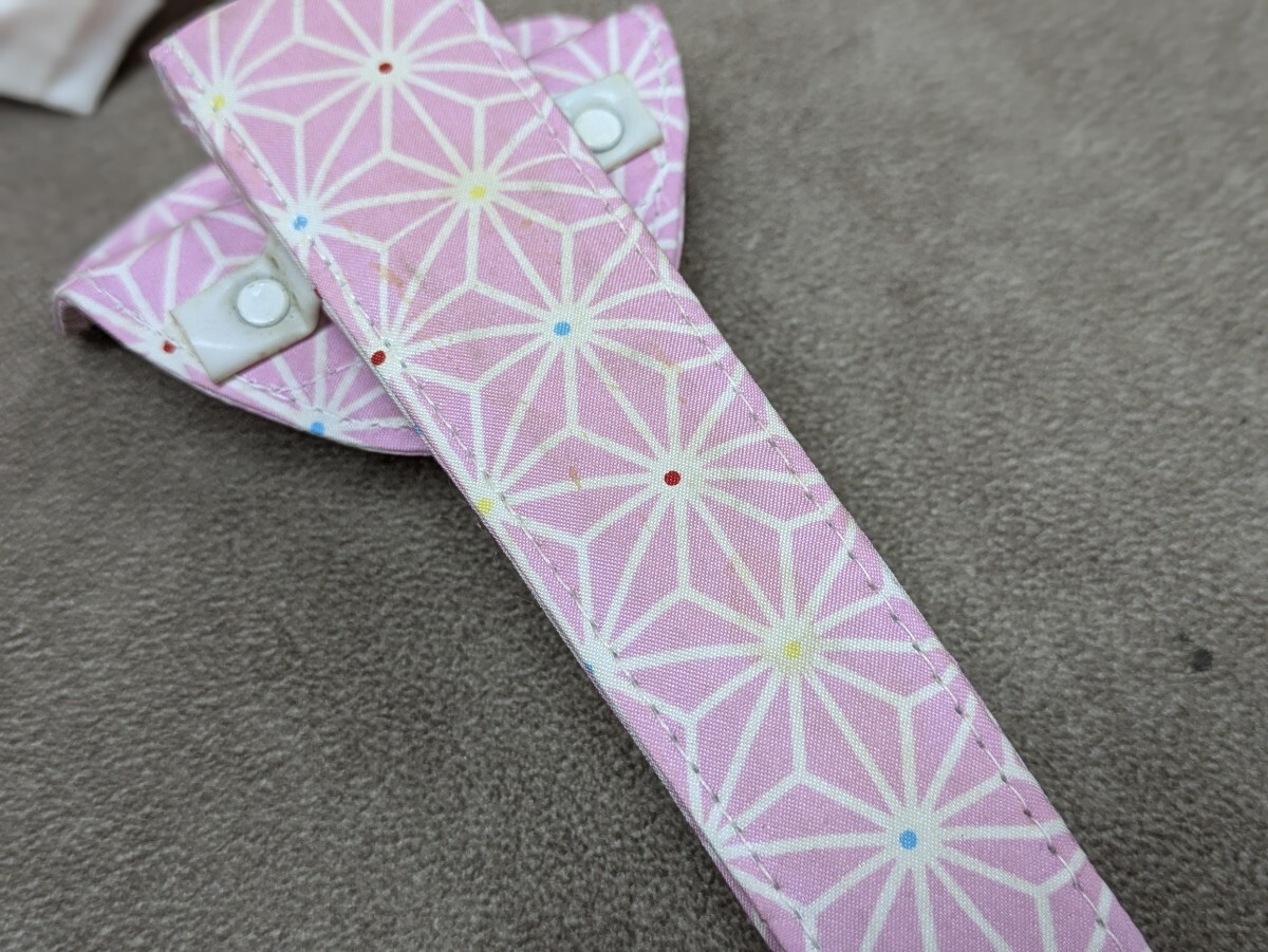 女の子 七五三 和装小物 小物セット 草履 扇子 バッグ 丸くげ 筥迫 髪飾り 帯枕 香袋 まとめ売り 和柄 レトロ柄 鶴 花柄 撮影小物 汚れあり_画像5