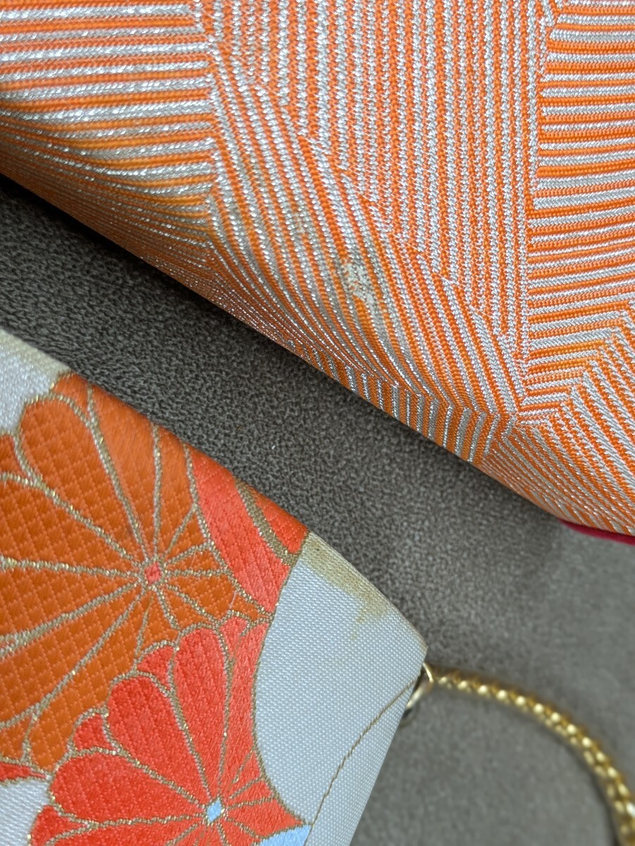 女の子 七五三 和装小物 小物セット 草履 扇子 バッグ 丸くげ 筥迫 髪飾り 帯枕 香袋 まとめ売り 和柄 レトロ柄 鶴 花柄 撮影小物 汚れあり_画像2