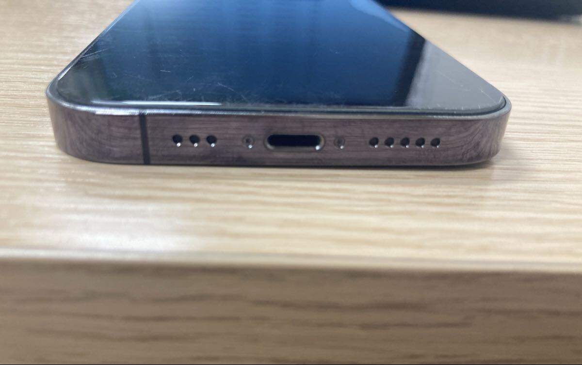 [1 иен ]iPhone14Pro 128GB SIM свободный осталось .0 Apple смартфон deep purple