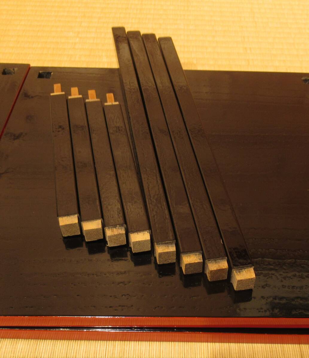 『更好棚 桐製爪紅二重棚 組立式②共箱 25,000円』茶道具 玄々斎好 炉・風炉用 裏千家用 表千家 武者小路千家十職 炉開き 七事式 茶懐石_画像9