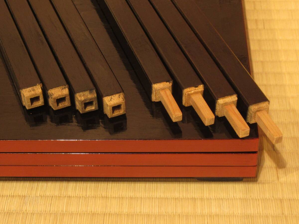 『更好棚 桐製爪紅二重棚 組立式①共箱 25,000円』茶道具 玄々斎好 炉・風炉用 裏千家用 表千家 武者小路千家十職 炉開き 七事式 茶懐石_画像9