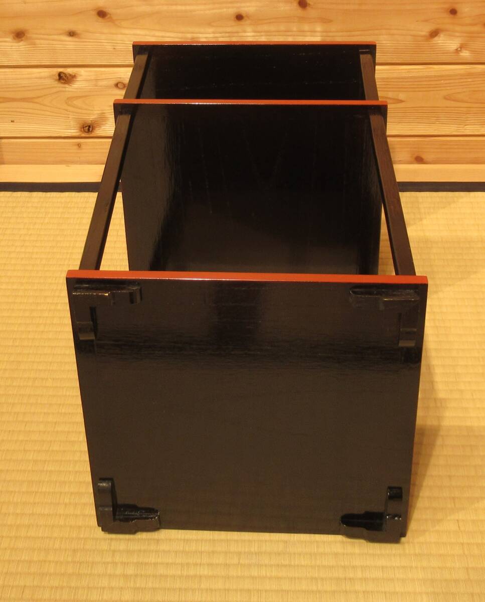 『更好棚 桐製爪紅二重棚 組立式①共箱 25,000円』茶道具 玄々斎好 炉・風炉用 裏千家用 表千家 武者小路千家十職 炉開き 七事式 茶懐石_画像7
