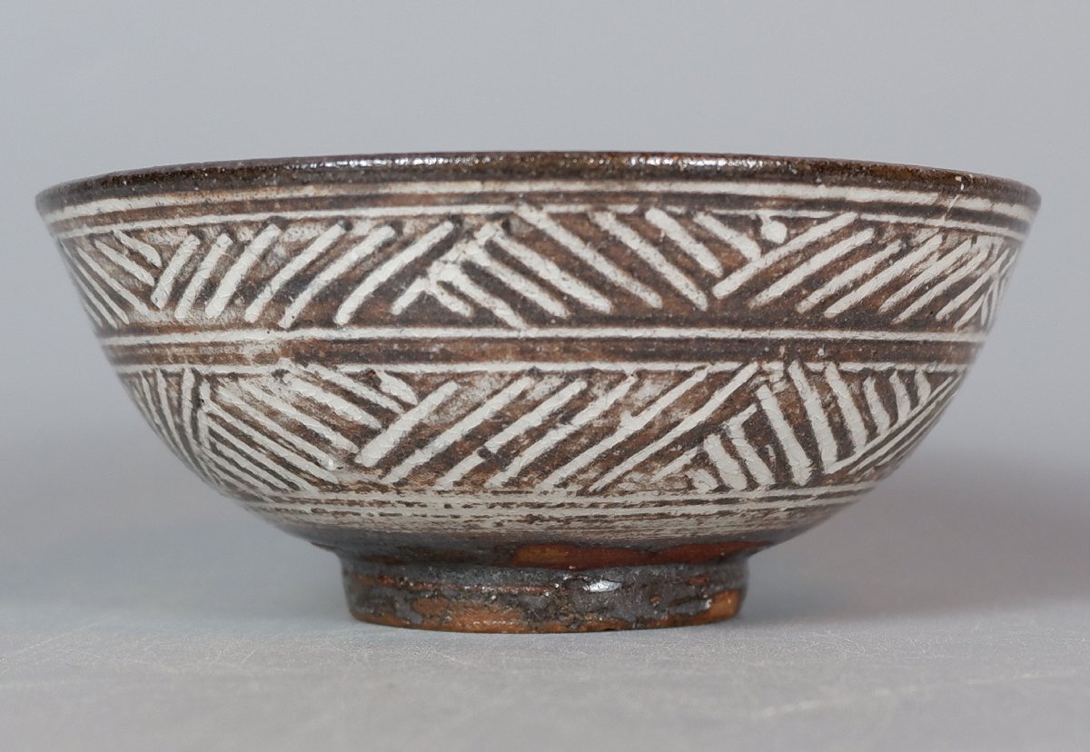 【MKA】中里重利　唐津三島茶碗　共箱　美品　佐賀　茶道具　真作保証_画像7