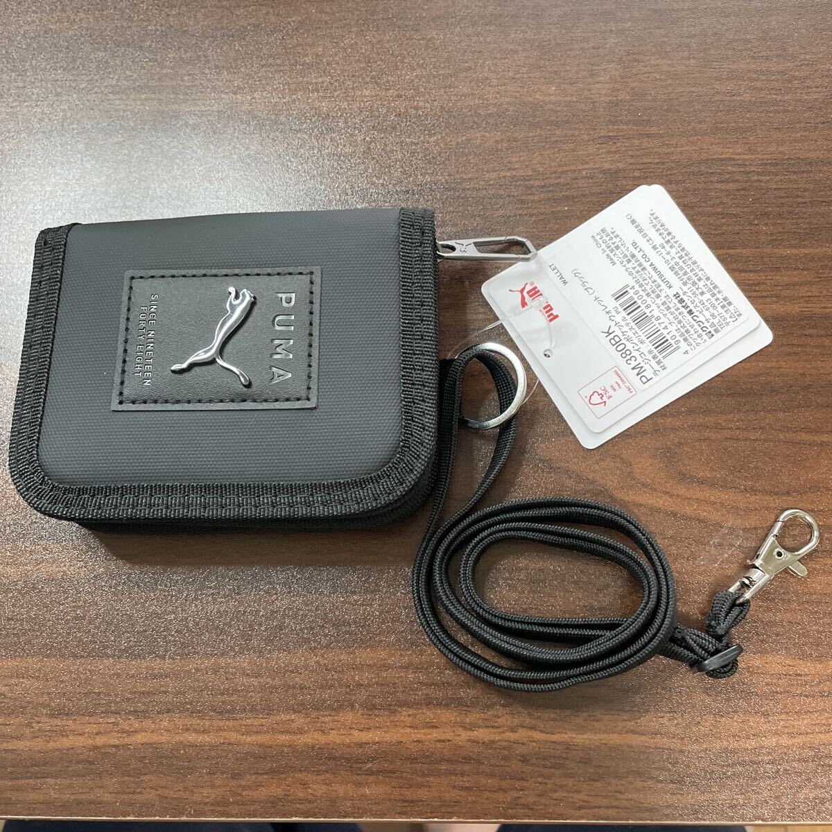 クツワ PUMA プーマ ラージコインポケットウォレット ブラック 財布 小銭入れ PM380BK_画像1