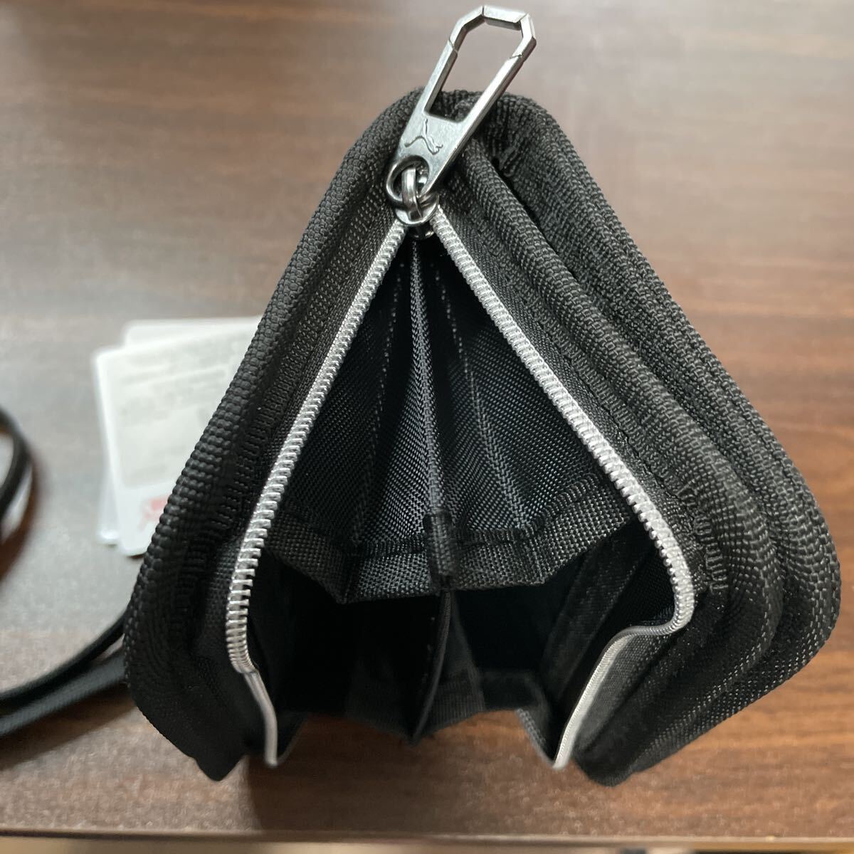 クツワ PUMA プーマ ラージコインポケットウォレット ブラック 財布 小銭入れ PM380BK_画像4