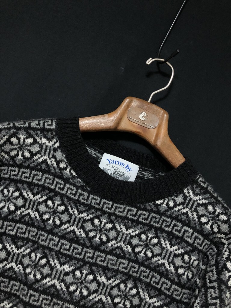 ◆Yarns by Jamieson's of Shetland 雪柄　アイラニット セーター L シェットランドウール_画像5