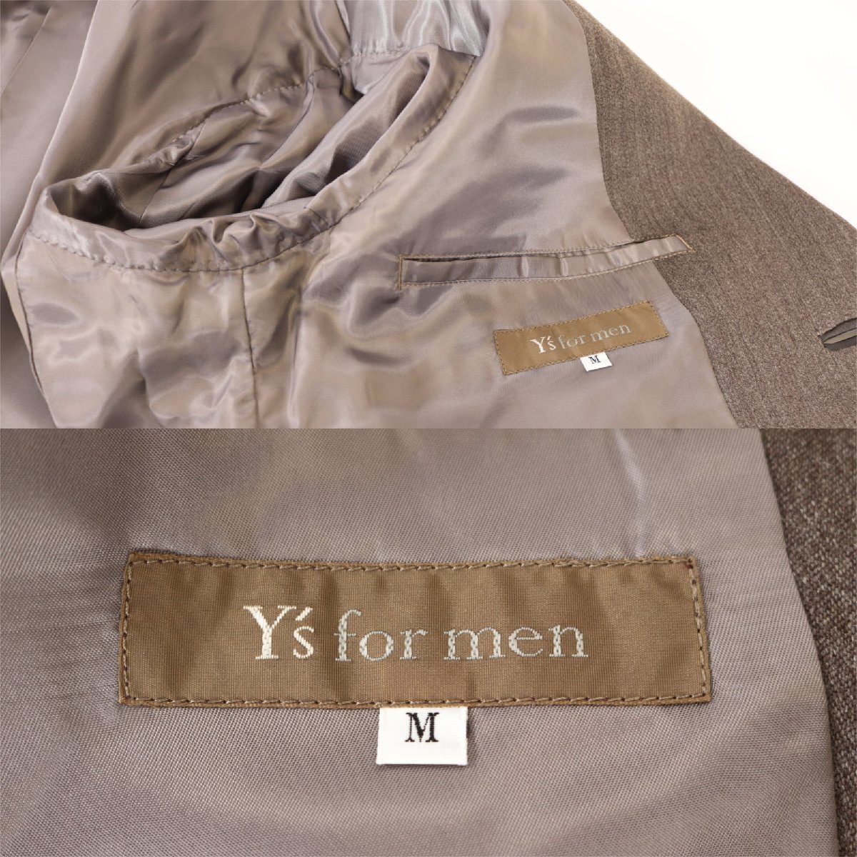 【4点】Y’s ワイズ スーツ スリーピース ジャケット ベスト スラックス サイズM メンズ 服 Yohji Yamamoto ヨウジヤマモト メンズ 0063-TF_画像3