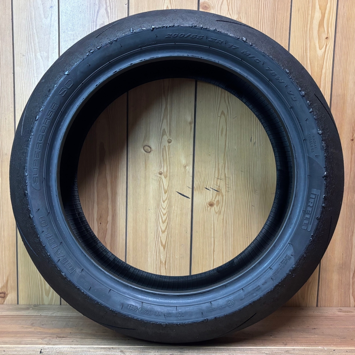 【送料無料】⑥ SC1 200/55ZR17 M/C 78W V3 リア PIRELLI DIABLO SUPERCORSA ピレリ ディアブロ スーパーコルサ_画像4