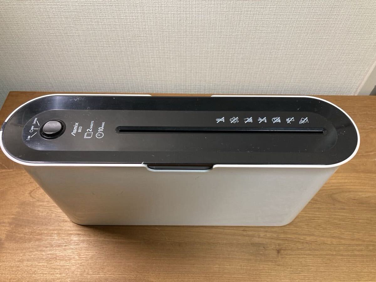 中古美品◆アスミックス(Asmix) アスカ クロスカットシュレッダー B03◆卓上 コンパクト◆送料¥850〜_画像3
