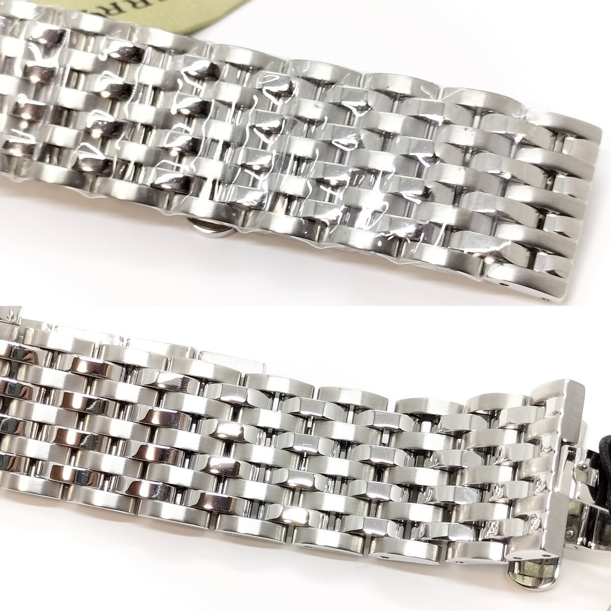 【美品】BURBERRY バーバリー スクエアデイト BU1711 箱付きメンズ腕時計_画像9