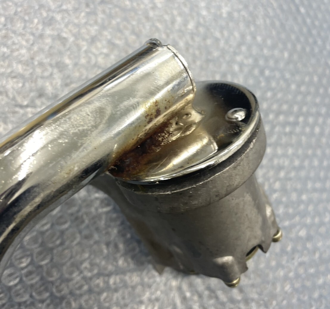 【訳あり品】 未使用品 メッキ ミラーステー 日野 デュトロ ダイナ用 RH手動/LH手動 セット 0999-H8789D_画像5