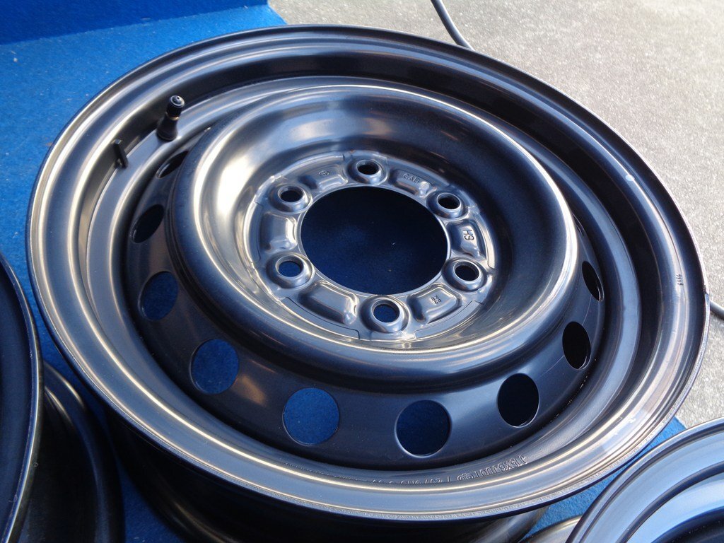 【送料込み】★ トヨタ 純正 ★ 200系 ハイエース ★ 6J/+35 PCD 139.7 ★ 4本セット ★ スチール 鉄チン ★_画像5