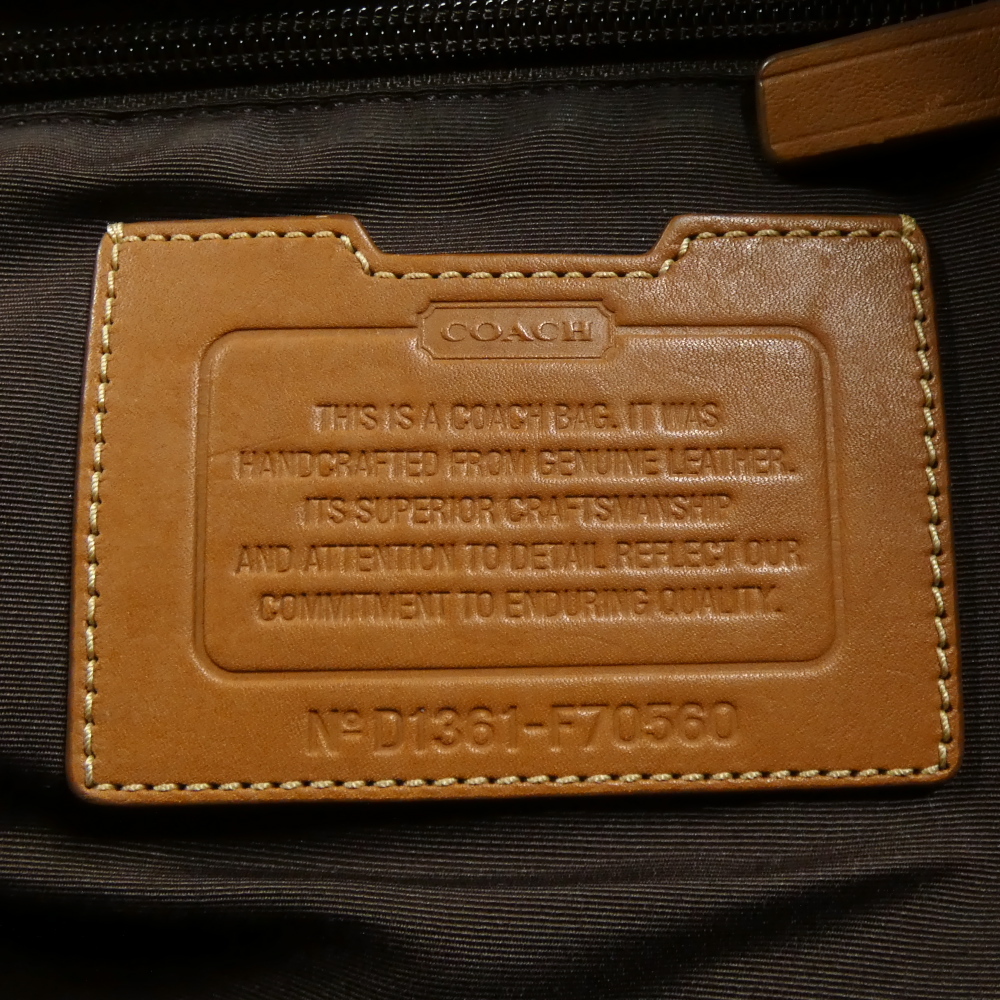 COACH コーチ トートバッグ 2way ショルダーバッグ レザー カバン 収納 装飾品 ブラウン系 鞄 _画像3