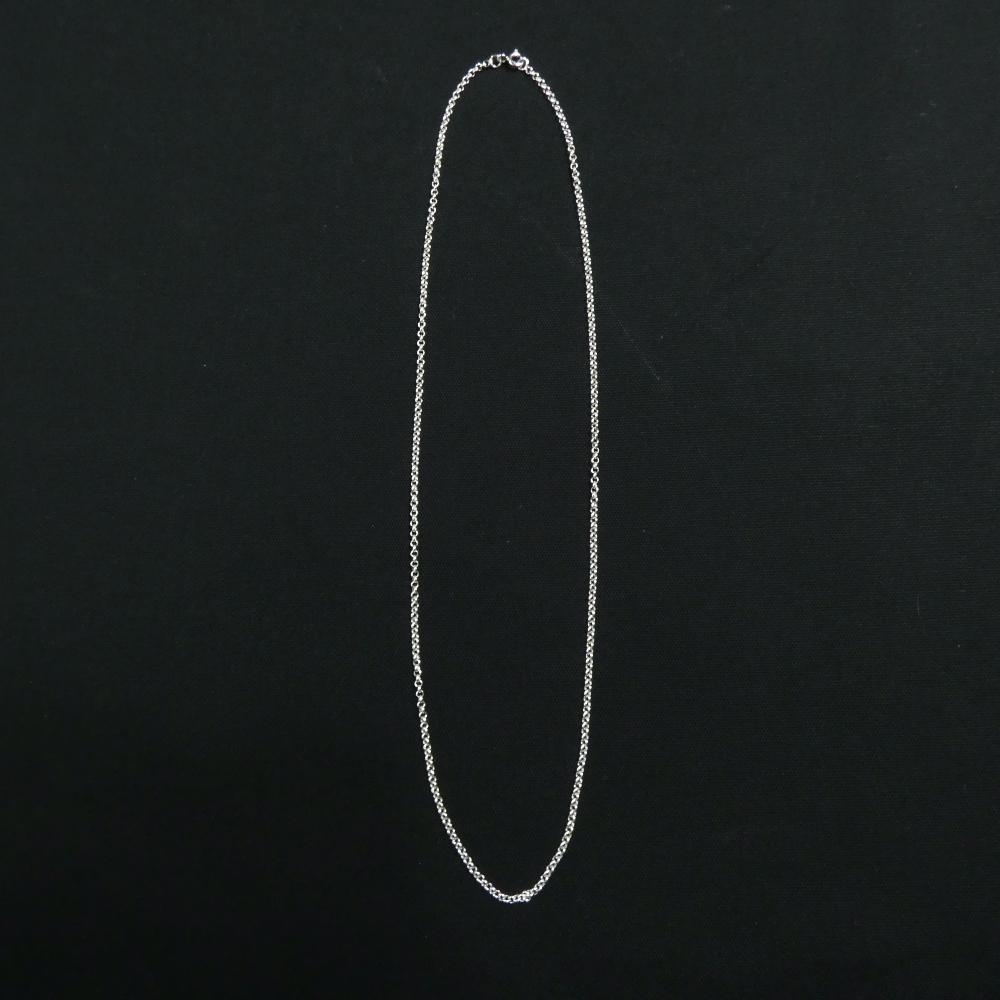 シルバー 925 ロールチェーン silver 50㎝ アクセサリー 装飾 ネックレス あずきチェーン 小豆 _画像1