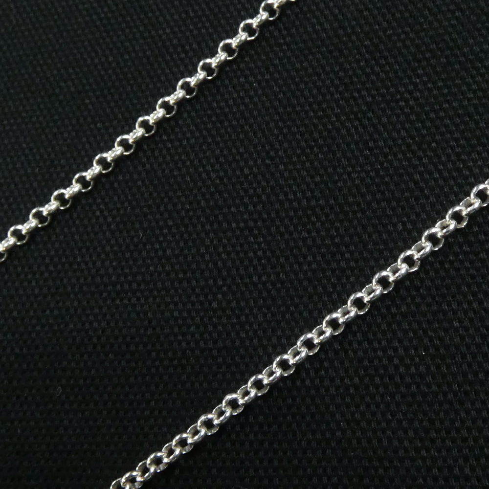 シルバー 925 ロールチェーン silver 50㎝ アクセサリー 装飾 ネックレス あずきチェーン 小豆 _画像4