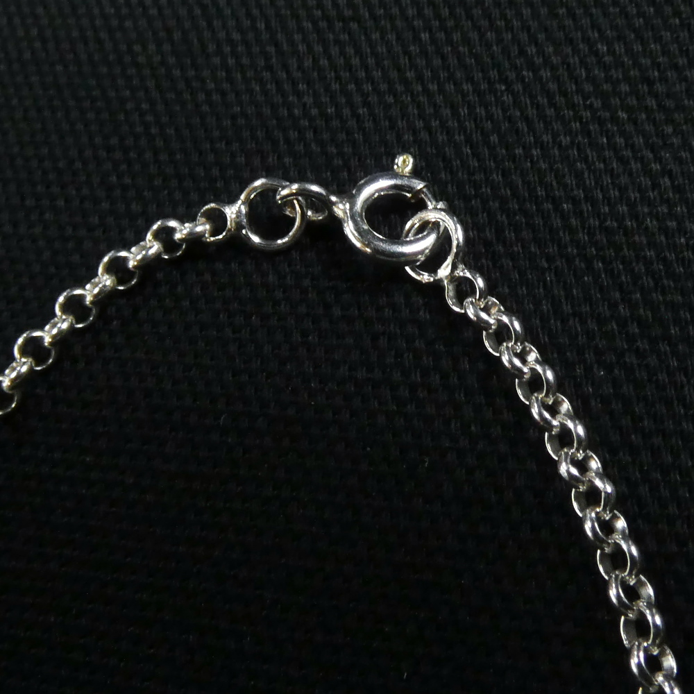 シルバー 925 ロールチェーン silver 50㎝ アクセサリー 装飾 ネックレス あずきチェーン 小豆 _画像2