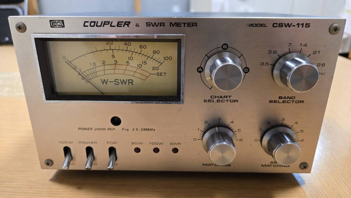 HF、CBにいかが？DAIWA製 COUPLER ＆ SWR METER CSW-115_画像2