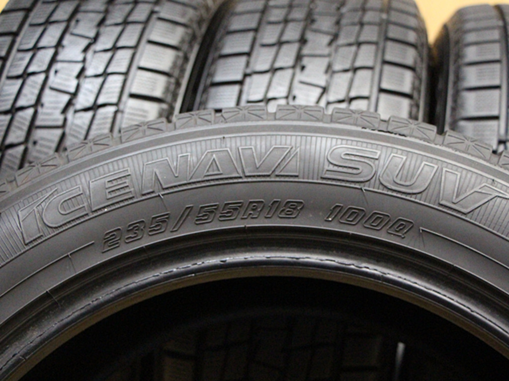 B977 グッドイヤー ICE NAVI SUV 235/55R18 100Q 4本 2020年 バリ溝 スタッドレス ハリアー ヴァンガード ボルボ XC40 手渡し可能 山梨県_画像8