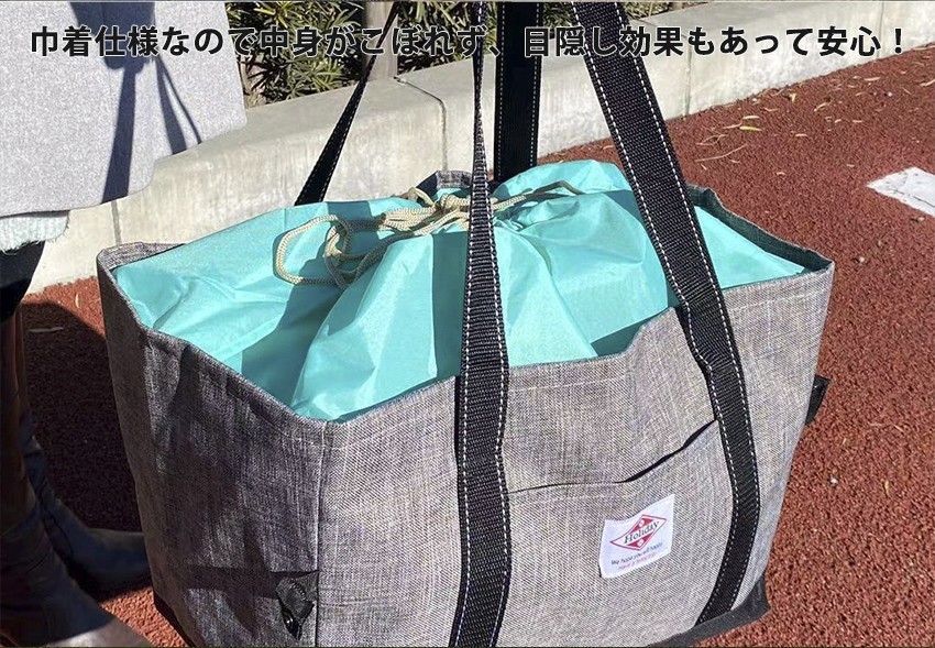 レジカゴ用バッグ エコバッグ 保温保冷ショッピングバッグ折りたたみ袋 和柄_画像2