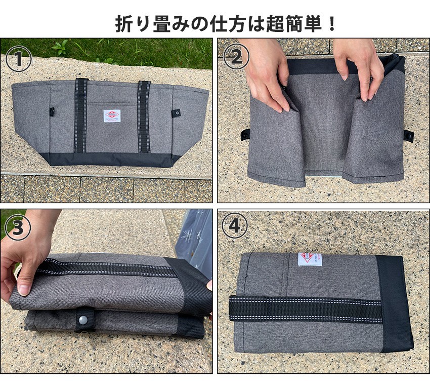 レジカゴ用バッグ エコバッグ 保温保冷ショッピングバッグ折りたたみ袋 和柄_画像6