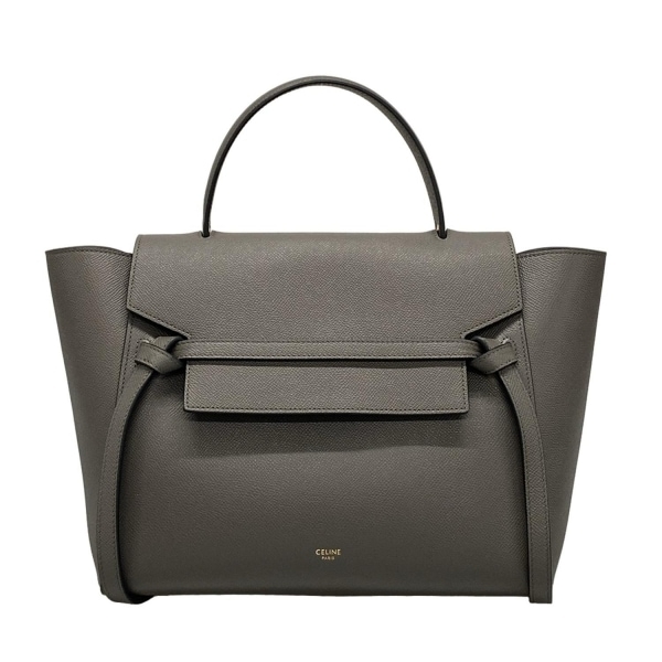 セリーヌ CELINE ハンドバッグ ベルトバッグミニ グレー 美品 バッグ_画像1