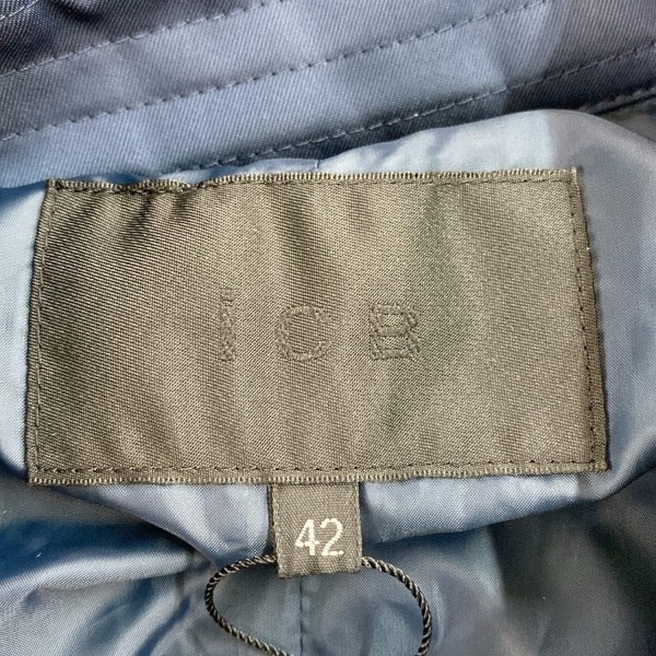 アイシービー ICB ダウンコート サイズ42 L - ダークネイビー レディース 長袖/冬 美品 コート_画像3