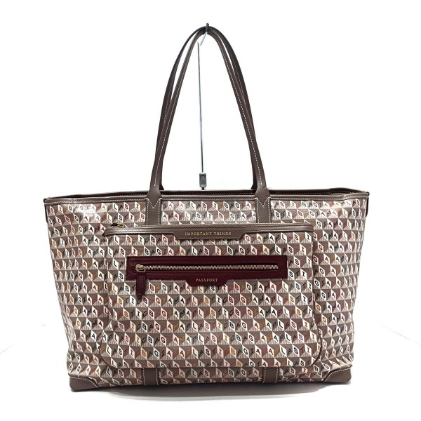 アニヤハインドマーチ Anya Hindmarch ショルダーバッグ - レザー ベージュ×ピンクベージュ×マルチ BITS&BOBS バッグ_画像3