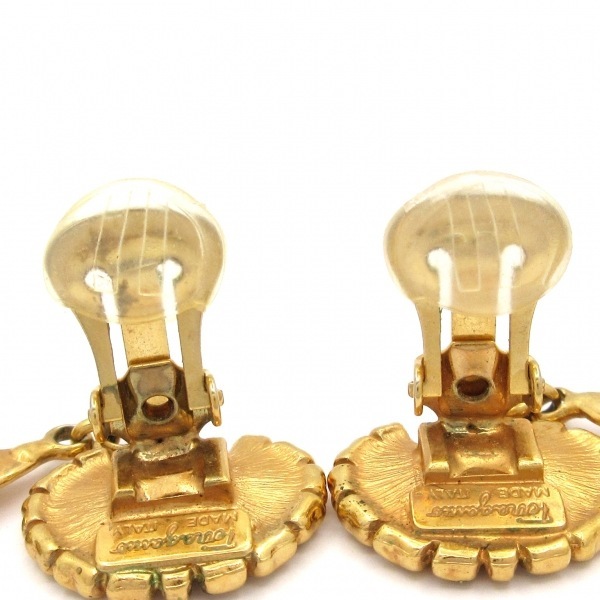  Salvatore Ferragamo FERRAGAMO/SalvatoreFerragamo серьги - Gold × прозрачный дельфин аксессуары ( уголок )