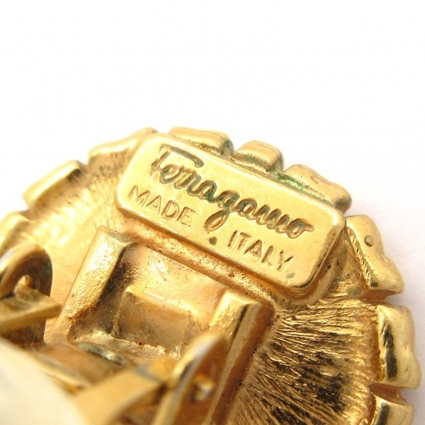  Salvatore Ferragamo FERRAGAMO/SalvatoreFerragamo серьги - Gold × прозрачный дельфин аксессуары ( уголок )