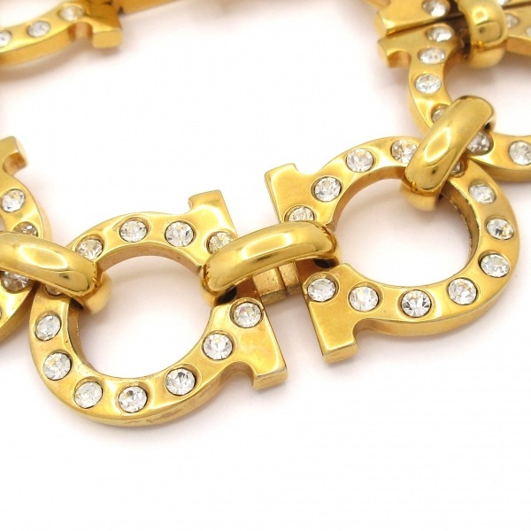  Salvatore Ferragamo FERRAGAMO/SalvatoreFerragamo браслет gun chi-ni Gold × прозрачный аксессуары ( рука )