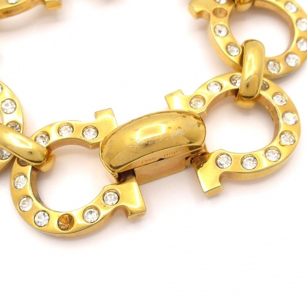  Salvatore Ferragamo FERRAGAMO/SalvatoreFerragamo браслет gun chi-ni Gold × прозрачный аксессуары ( рука )