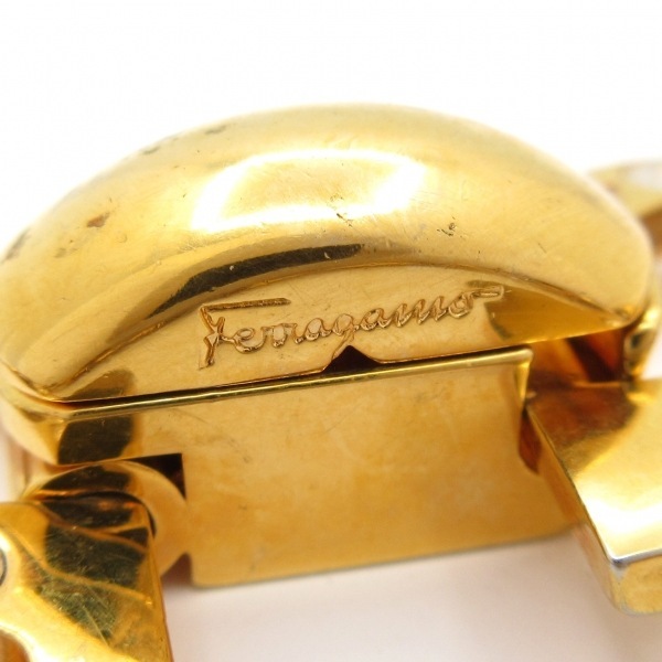  Salvatore Ferragamo FERRAGAMO/SalvatoreFerragamo браслет gun chi-ni Gold × прозрачный аксессуары ( рука )