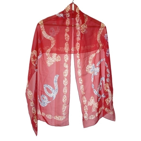  Salvatore Ferragamo FERRAGAMO/SalvatoreFerragamo - розовый × мульти- лента прекрасный товар шарф 