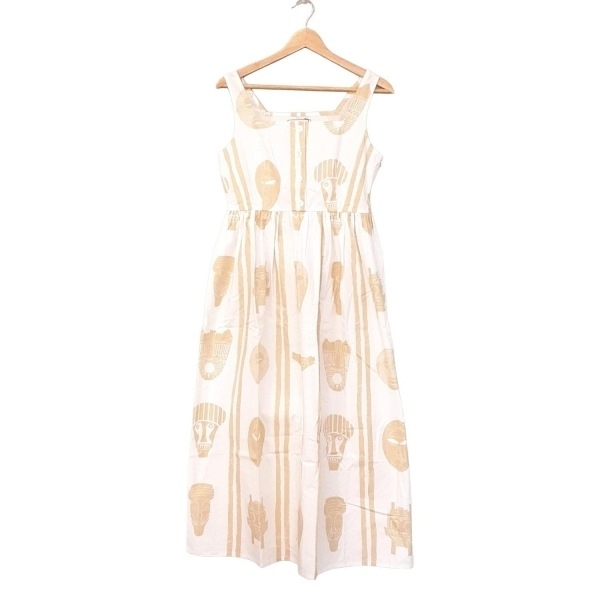 ロンハーマン Ron Herman サイズS - 白×ベージュ レディース ノースリーブ/ロング/TEN × RONHERMAn 美品 ワンピース_画像1