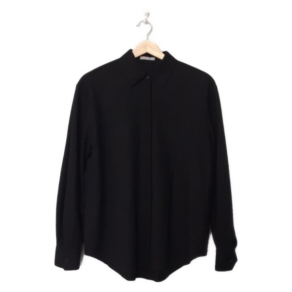 セオリーリュクス theory luxe 長袖シャツブラウス サイズ38 M - 黒 レディース 美品 トップス_画像1