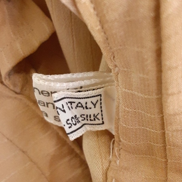  Salvatore Ferragamo FERRAGAMO/SalvatoreFerragamo рубашка с длинным рукавом блуза размер L - бежевый × темно-коричневый × мульти- женский прекрасный товар 