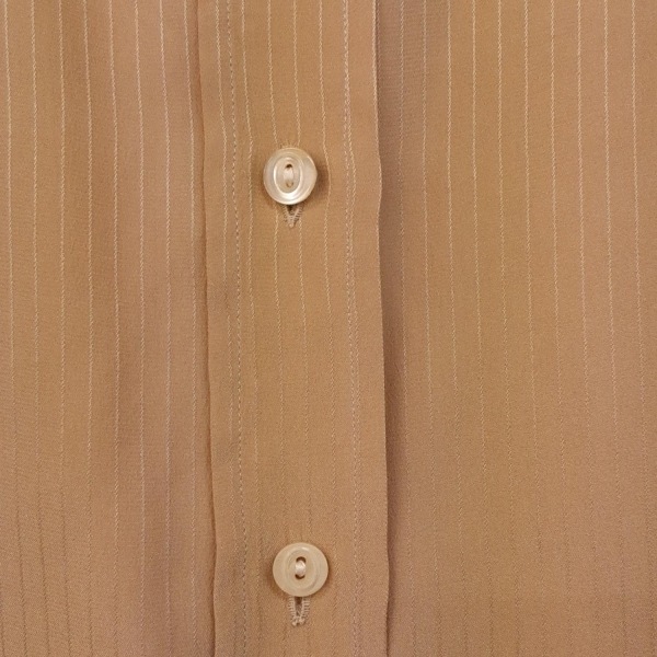  Salvatore Ferragamo FERRAGAMO/SalvatoreFerragamo рубашка с длинным рукавом блуза размер L - бежевый × темно-коричневый × мульти- женский прекрасный товар 