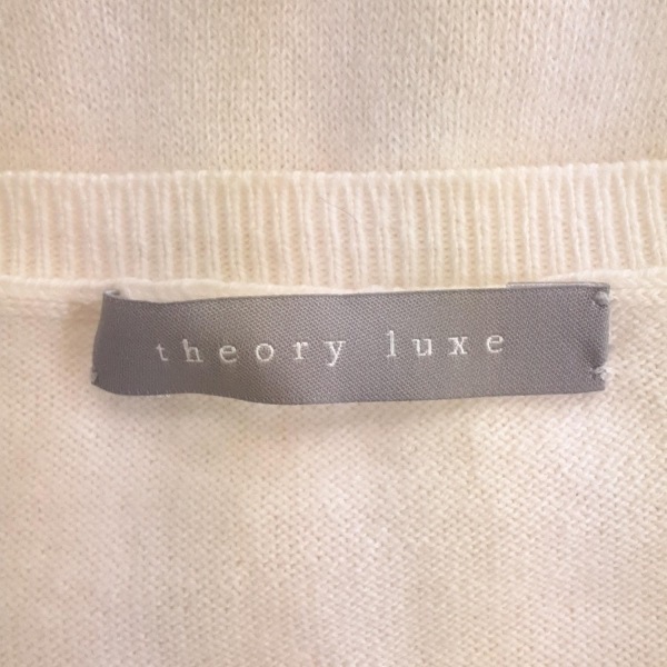 セオリーリュクス theory luxe 長袖セーター/ニット サイズ38 M - 黒×アイボリー レディース 美品 トップス_画像3