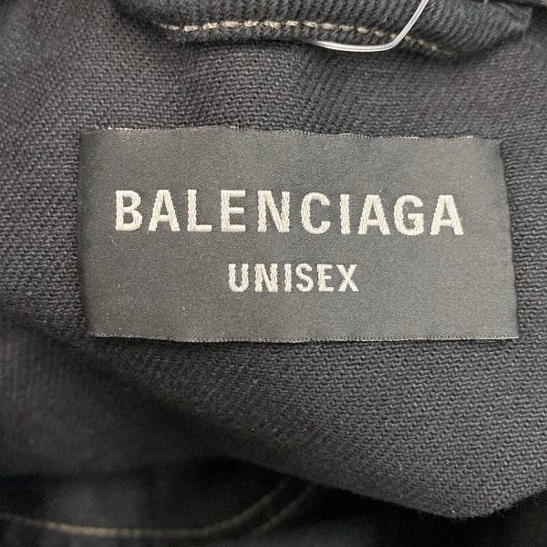 バレンシアガ BALENCIAGA パーカー サイズL 719313 TNW54 - 黒 ユニセックス 長袖/デニム 美品 トップス_画像3