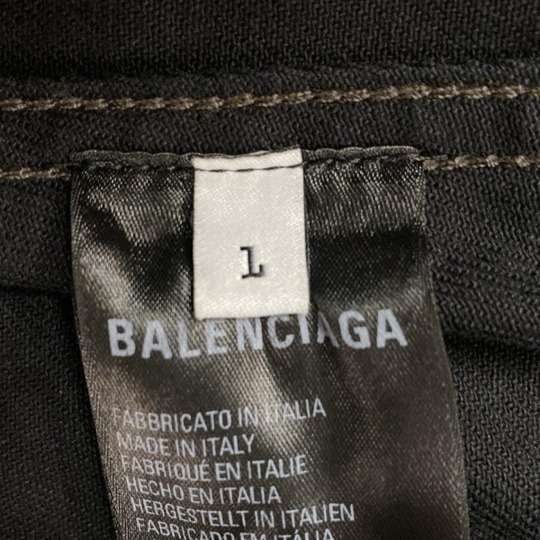 バレンシアガ BALENCIAGA パーカー サイズL 719313 TNW54 - 黒 ユニセックス 長袖/デニム 美品 トップス_画像5