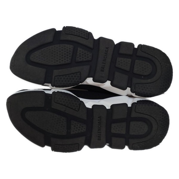 バレンシアガ BALENCIAGA スニーカー 24.5 605942 スピードトレーナー 黒 レディース ソックススニーカー/グラフィティソール 靴_画像4