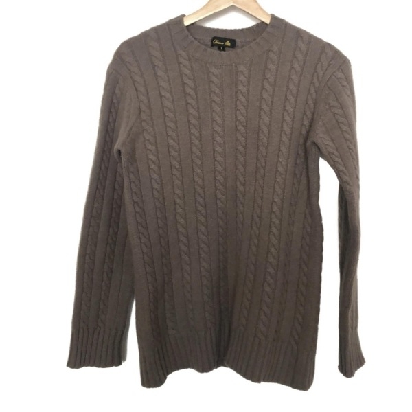 ドゥロワー Drawer 長袖セーター/ニット サイズ2 M - ピンクベージュ レディース クルーネック/カシミヤ混 トップス_画像1